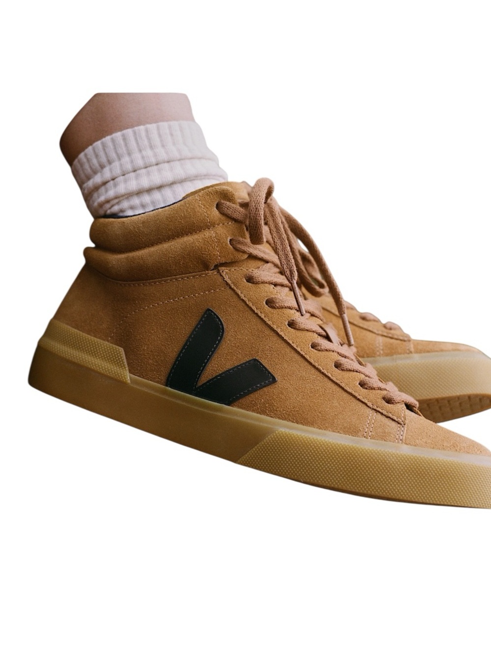 VEJO MINOTAUR SUEDE SNEAKER CAMEL BLACK, Unisex W10/8, NWOT Display